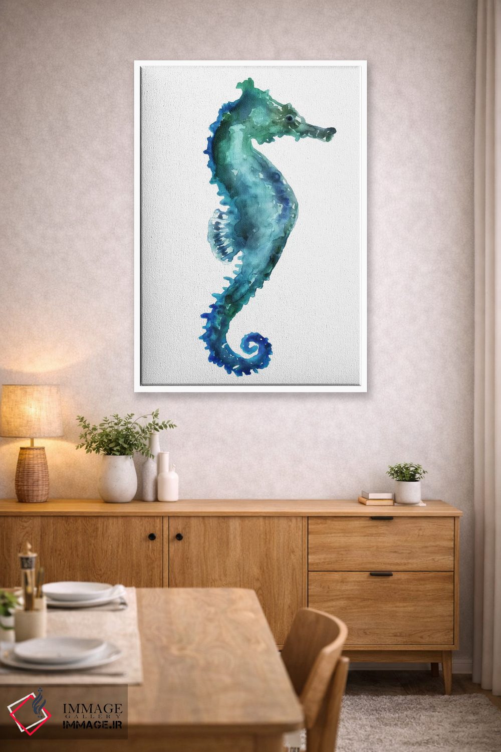 تابلو دکوراتیو اسب دریایی اثر ادوارد سلکرک - D2W