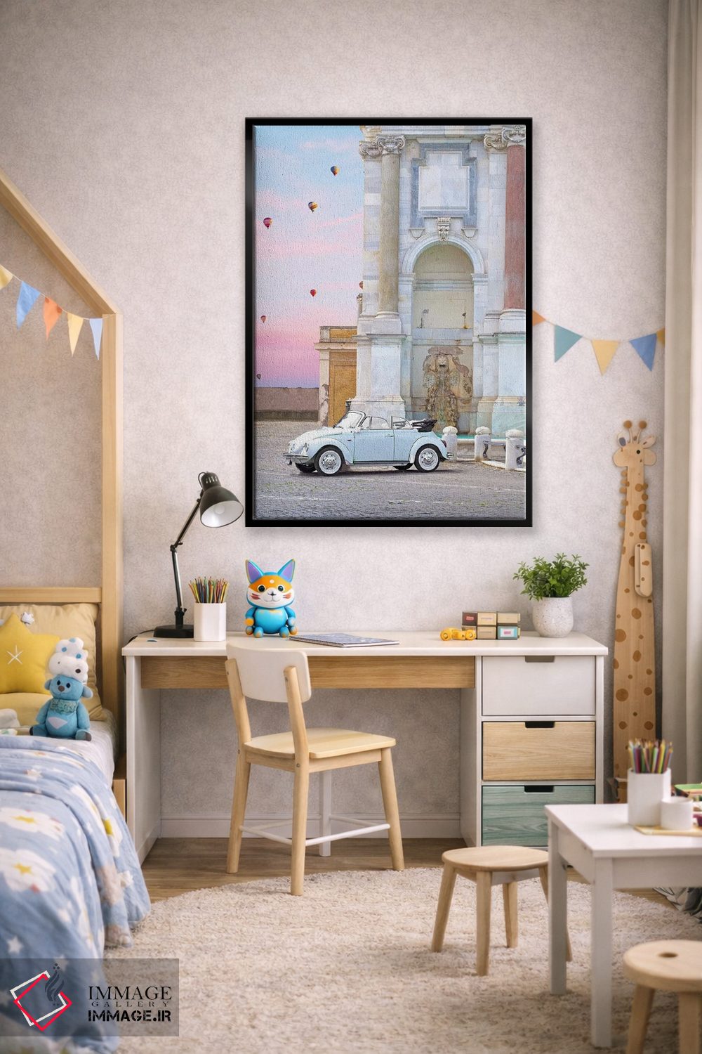 تابلو دکوراتیو کالسکه در رم اثر ارین سامر - D3B