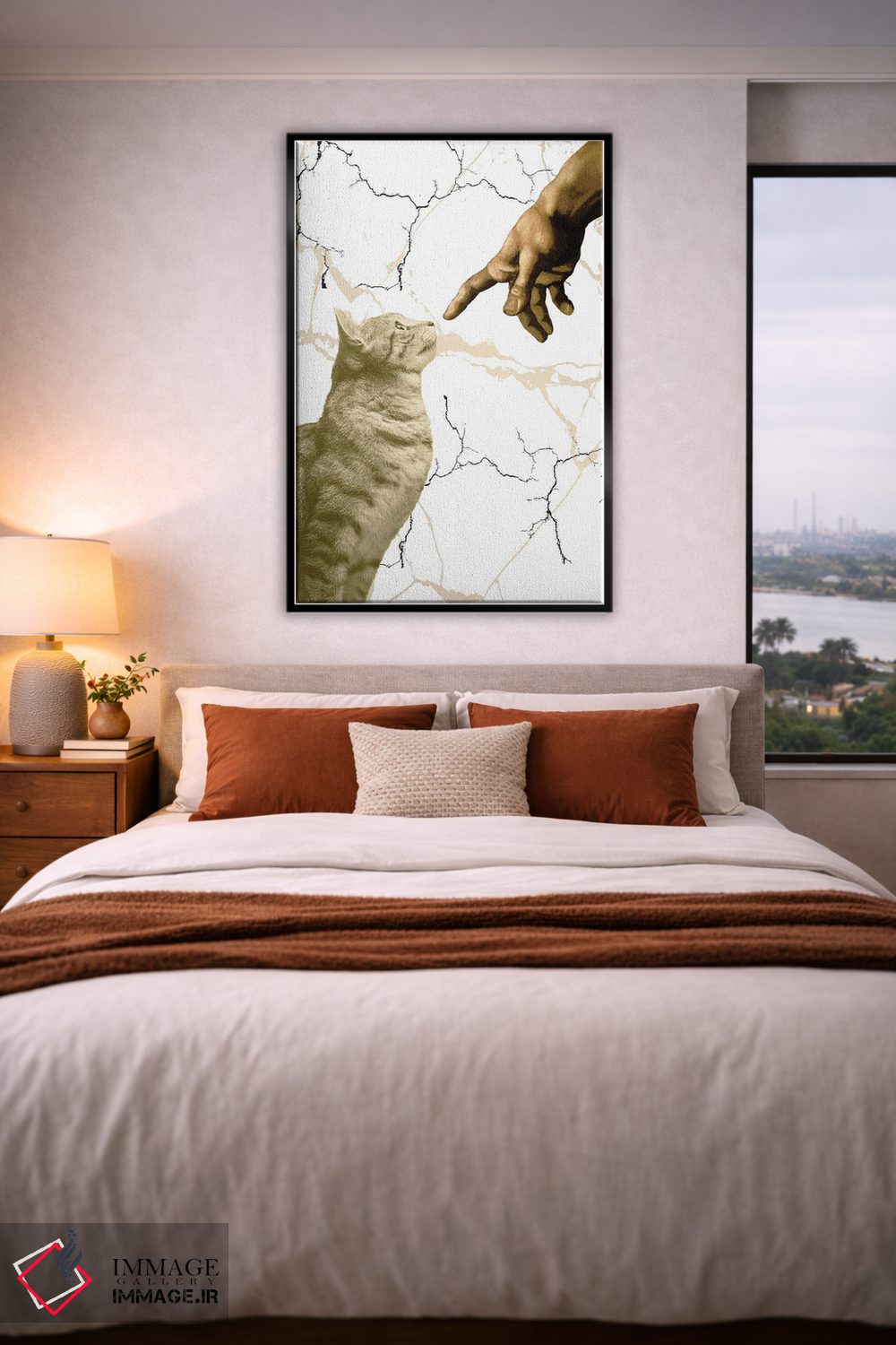 تابلو دکوراتیو آفرینش آدام اثر ادسون راموس - D4B