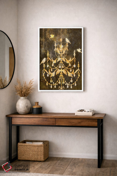 تابلو دکوراتیو تزئین طلایی فرسوده ۱ اثر ادوارد سلکرک - D2W