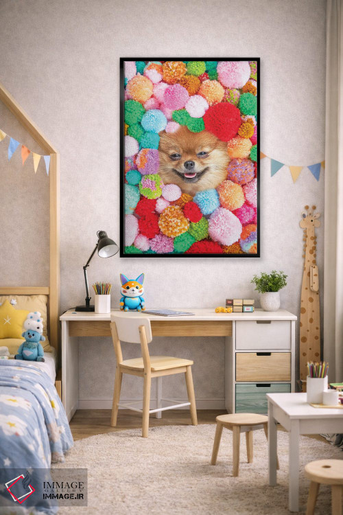 تابلو دکوراتیو پوم پومرانیان اثر ارین سامر - D2B