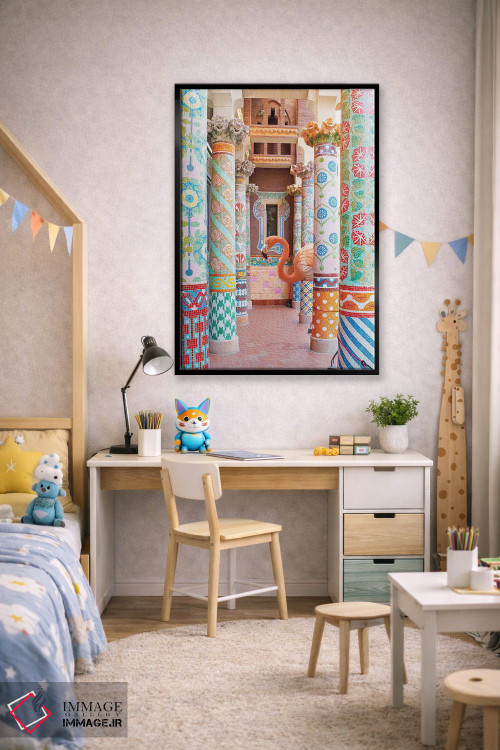 تابلو دکوراتیو ستون های فلامینگو اثر ارین سامر - D2B