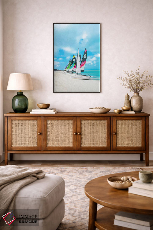 تابلو دکوراتیو قایق های رنگارنگ اثر ارین سامر - D5B