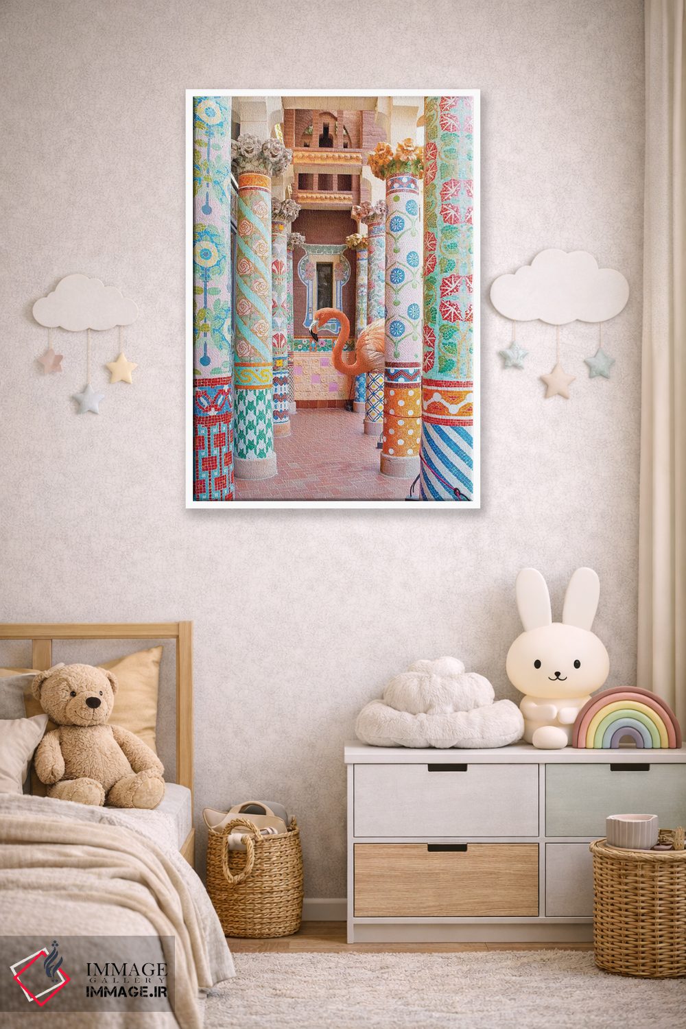 تابلو دکوراتیو ستون های فلامینگو اثر ارین سامر - D3W