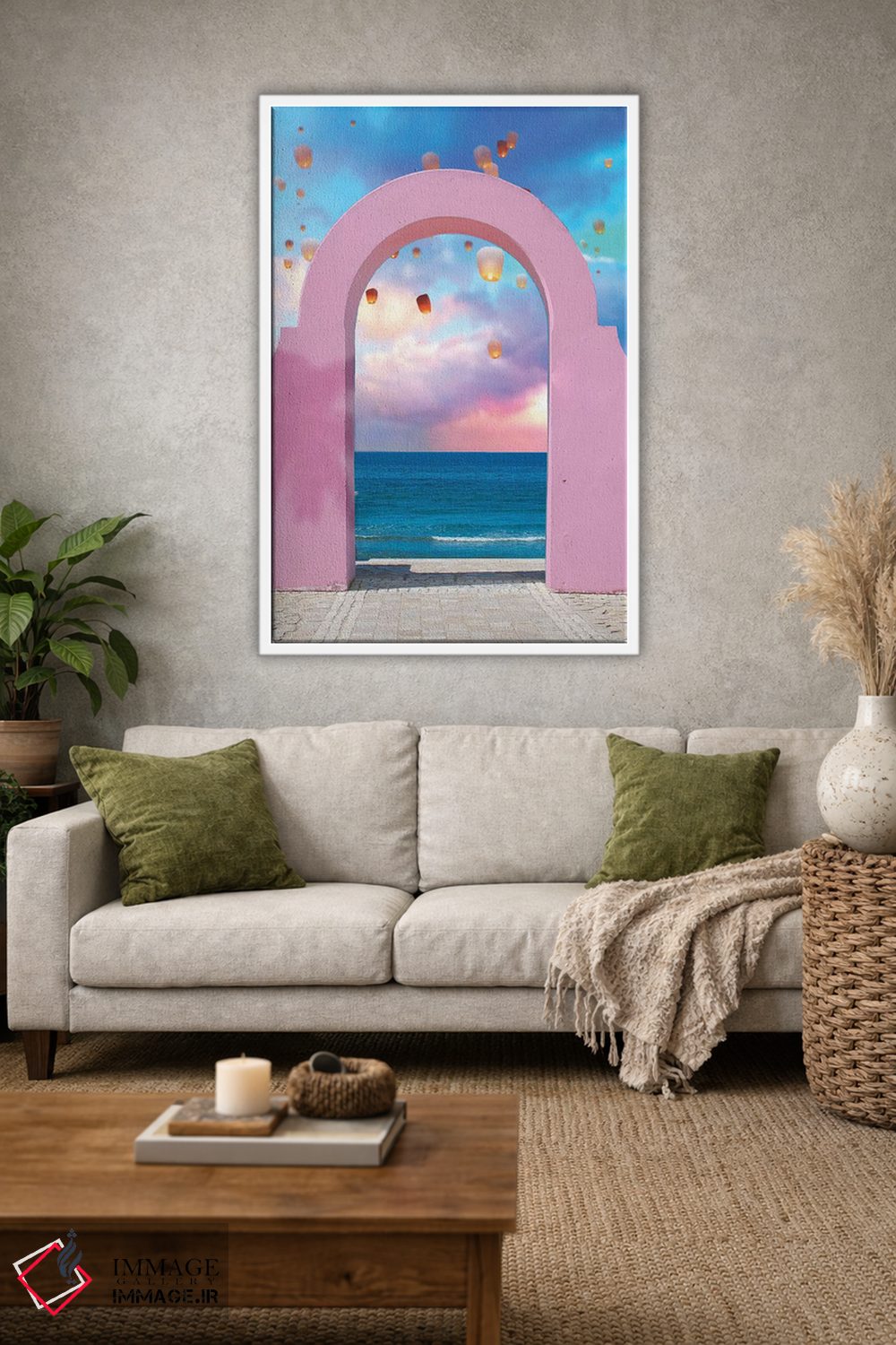 تابلو دکوراتیو طاق و فانوس ها اثر ارین سامر - D1W