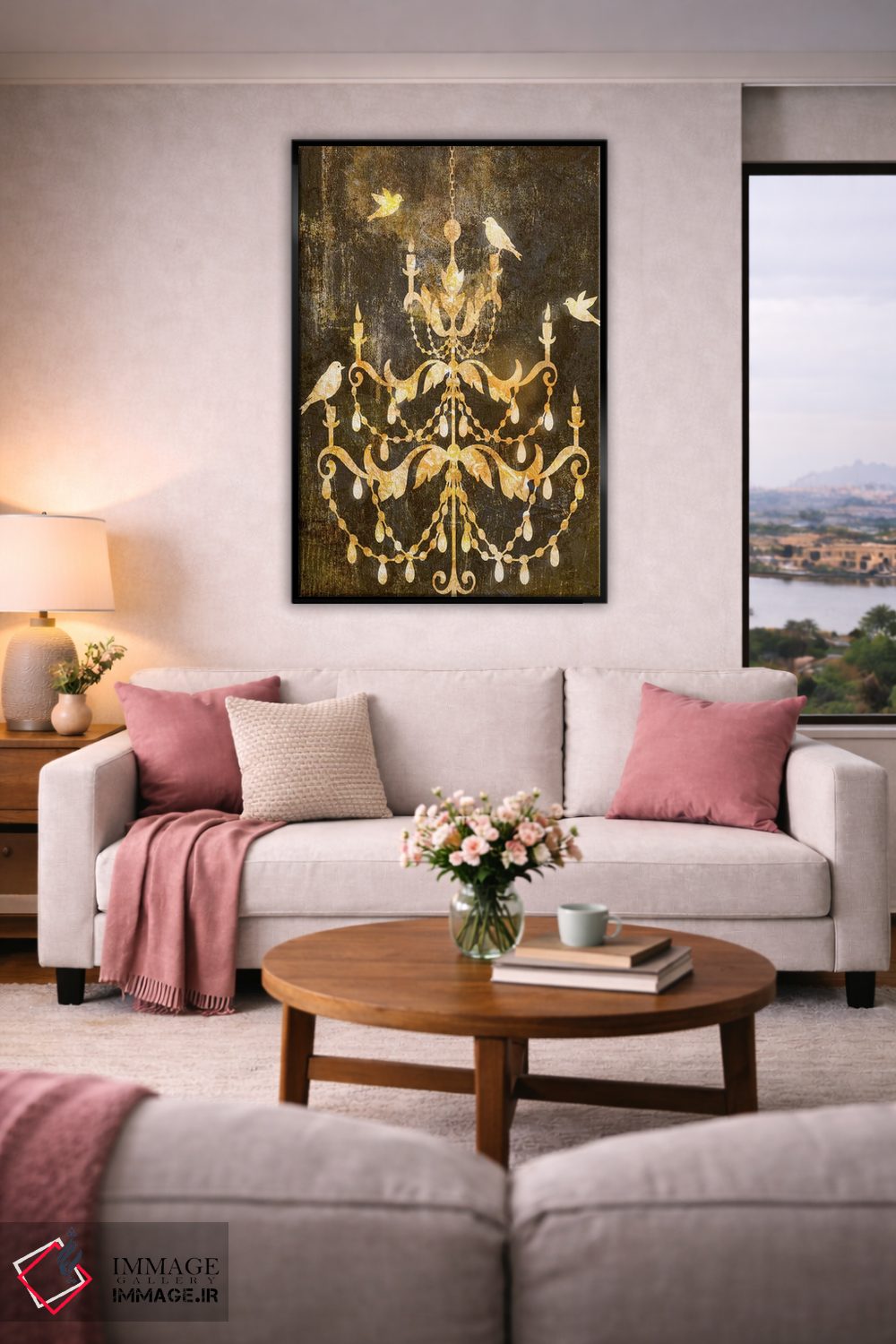 تابلو دکوراتیو تزئین طلایی فرسوده ۱ اثر ادوارد سلکرک - D4B