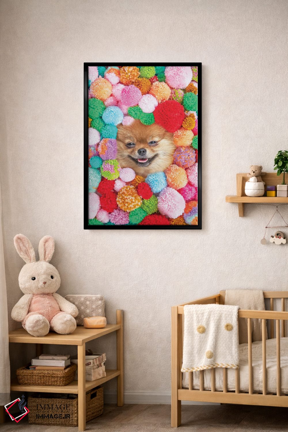 تابلو دکوراتیو پوم پومرانیان اثر ارین سامر - D5B