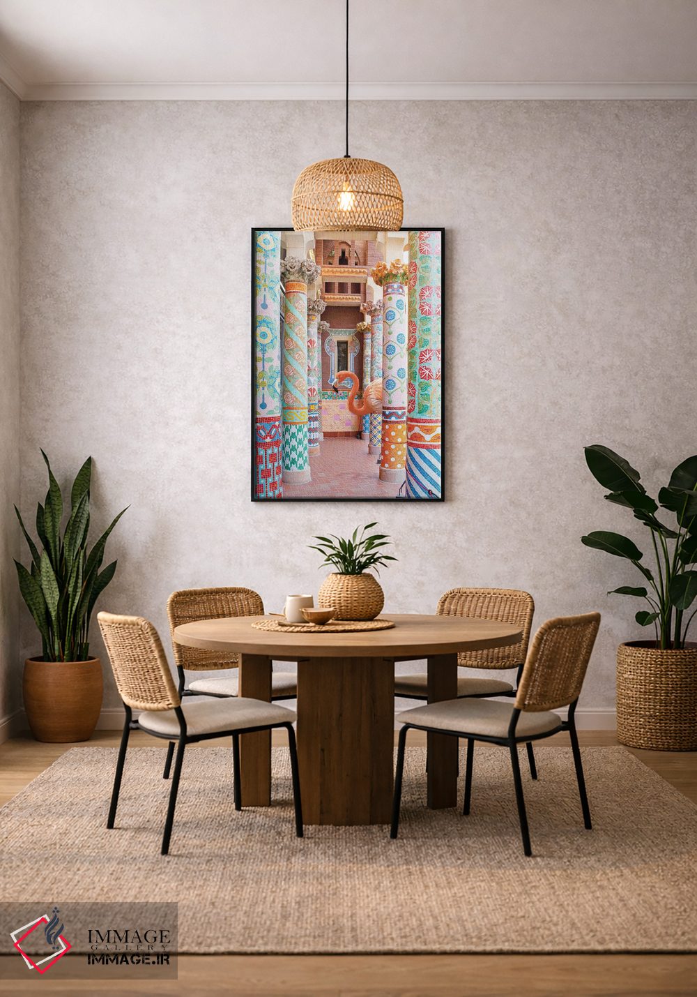 تابلو دکوراتیو ستون های فلامینگو اثر ارین سامر - D4B