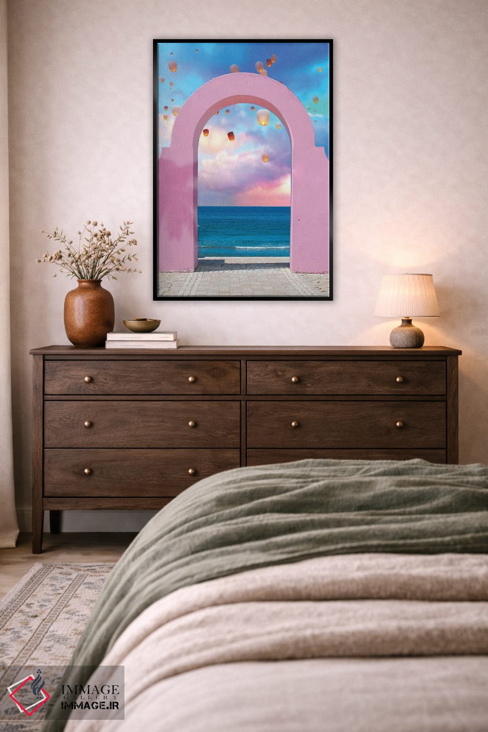 تابلو دکوراتیو طاق و فانوس ها اثر ارین سامر - D6B