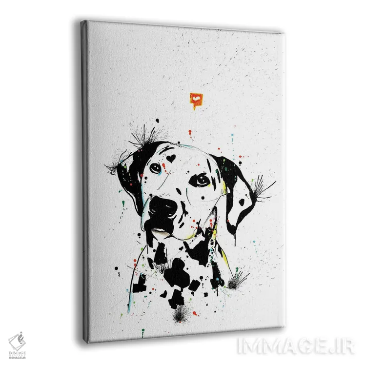 تابلو دکوراتیو سگ دالماتین اثر ادسون راموس - نمای پرسپکتیو محصول