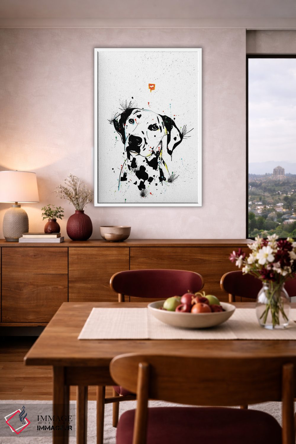 تابلو دکوراتیو سگ دالماتین اثر ادسون راموس - D3W