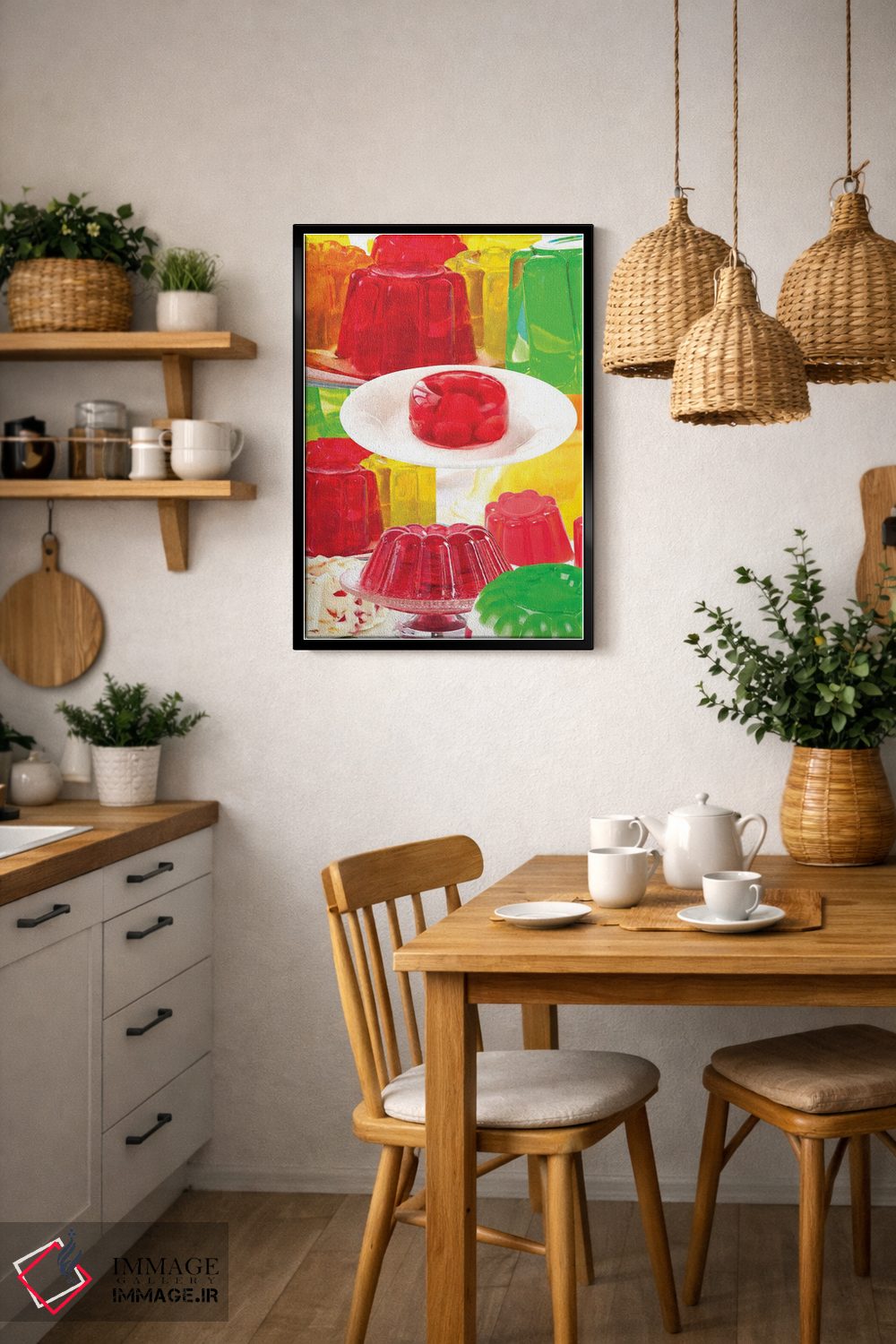تابلو دکوراتیو ژله رنگارنگ اثر ادسون راموس - D6B