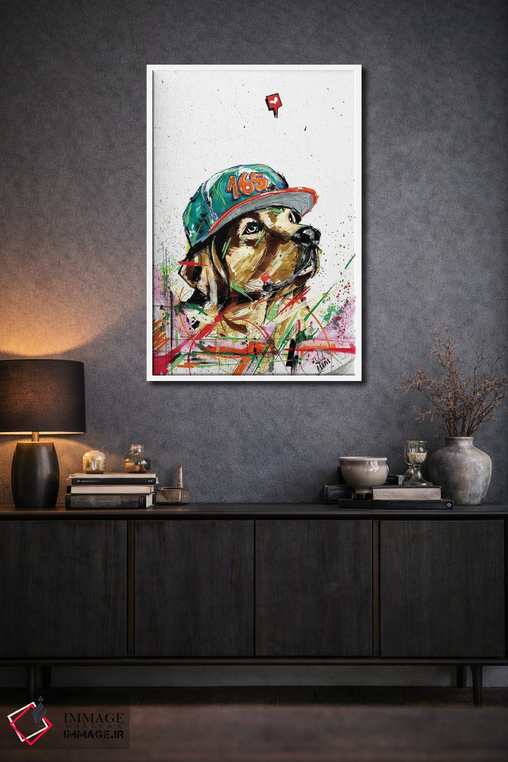 تابلو دکوراتیو سگ گلدن رتریور اثر ادسون راموس - D1W