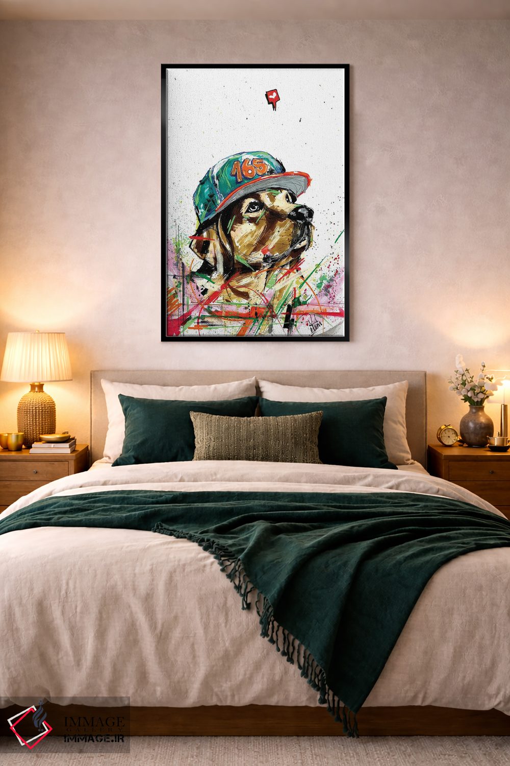 تابلو دکوراتیو سگ گلدن رتریور اثر ادسون راموس - D3B