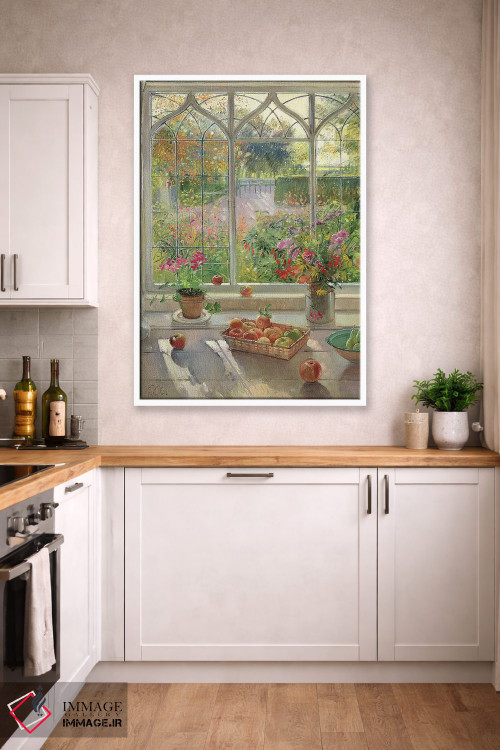 تابلو کلاسیک میوه و گل های پاییزی اثر تیموتی ایستون - D2W