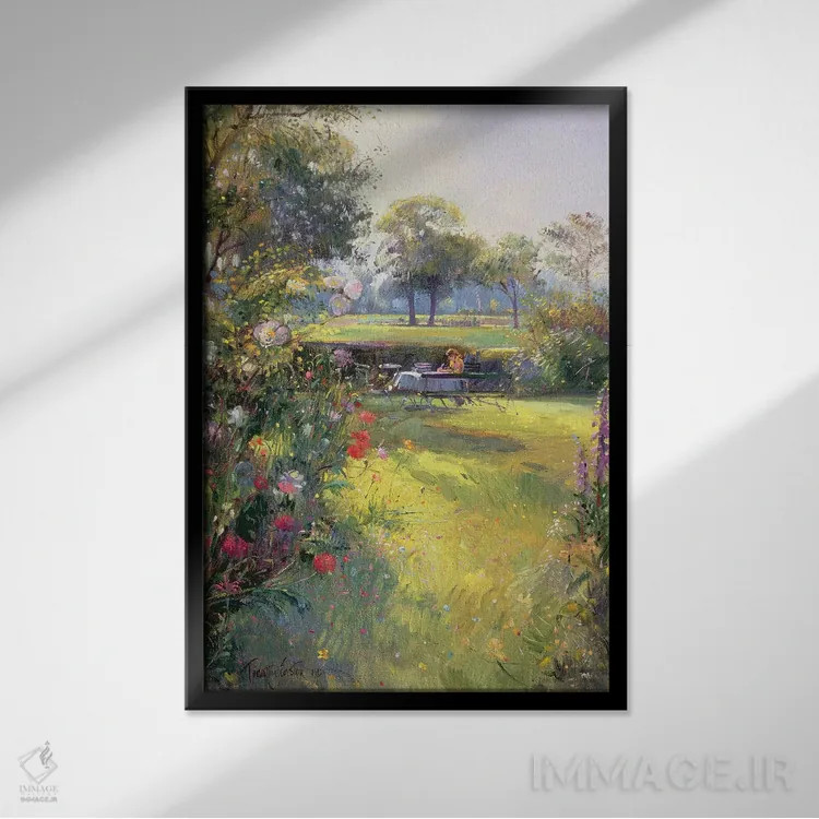 تابلو کلاسیک نامه صبحگاهی اثر تیموتی ایستون - نمای قابدار مشکی