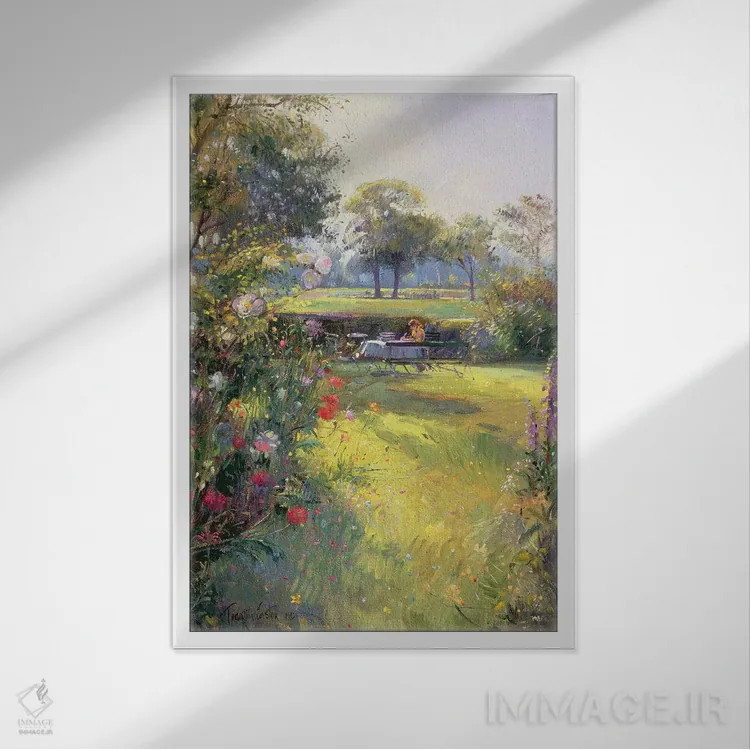 تابلو کلاسیک نامه صبحگاهی اثر تیموتی ایستون - نمای قابدار سفید