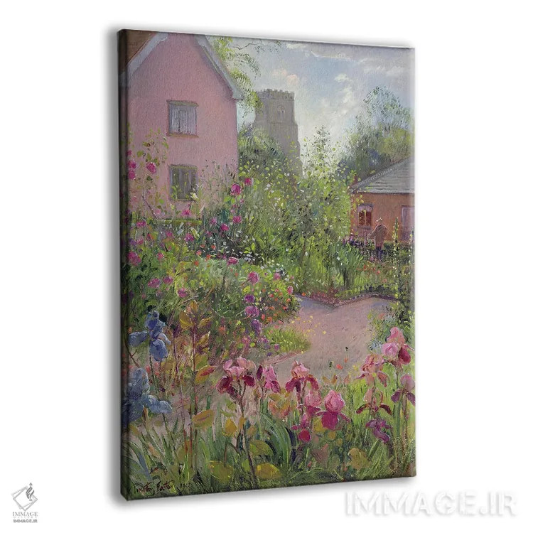 تابلو کلاسیک باغچه گیاهان دارویی در ظهر اثر تیموتی ایستون - نمای پرسپکتیو محصول