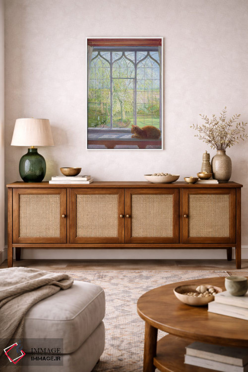 تابلو کلاسیک پنجره در بهار اثر تیموتی ایستون - D3W