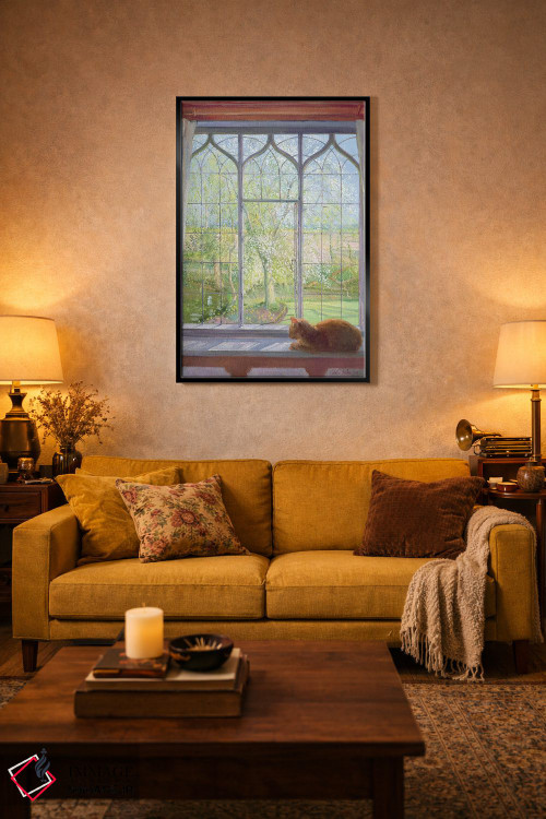 تابلو کلاسیک پنجره در بهار اثر تیموتی ایستون - D4B