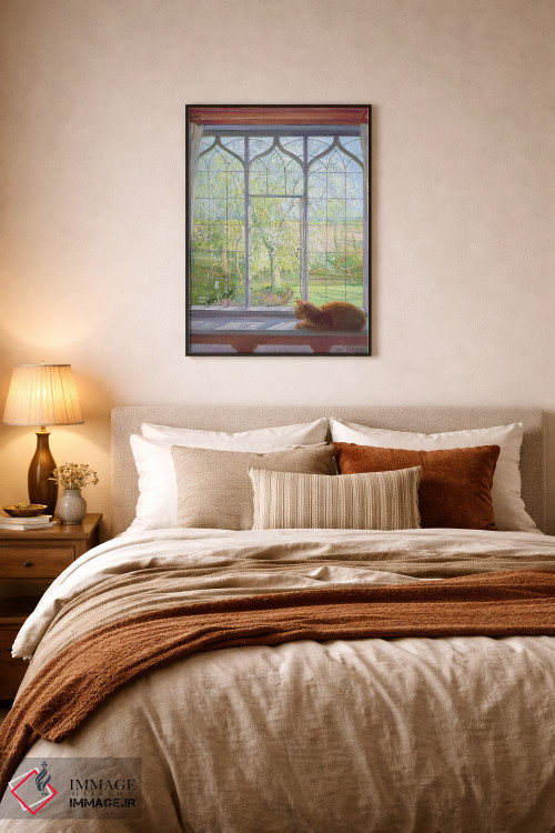 تابلو کلاسیک پنجره در بهار اثر تیموتی ایستون - D6B