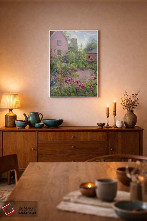 تابلو کلاسیک باغچه گیاهان دارویی در ظهر اثر تیموتی ایستون - D5W