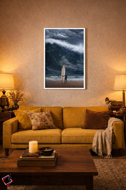 تابلو دکوراتیو فاجعه موج سواری اثر اوگنی سولویف - D2W