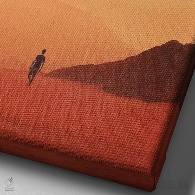 تابلو دکوراتیو هاتونگ اثر اوگنی سولویف - نمای نزدیک بافت بوم