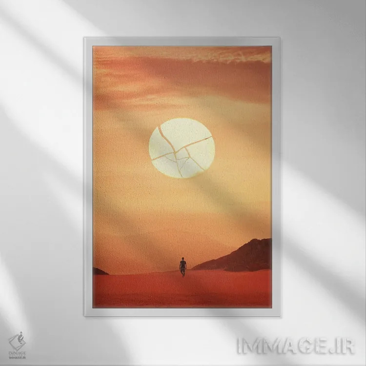 تابلو دکوراتیو هاتونگ اثر اوگنی سولویف - نمای قابدار سفید