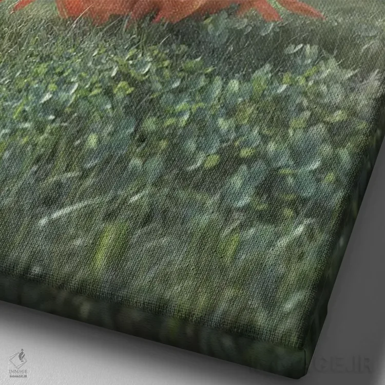 تابلو دکوراتیو خانه جدید اثر اوگنی سولویف - نمای نزدیک بافت بوم