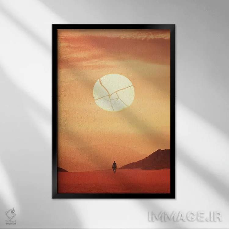 تابلو دکوراتیو هاتونگ اثر اوگنی سولویف - نمای قابدار مشکی