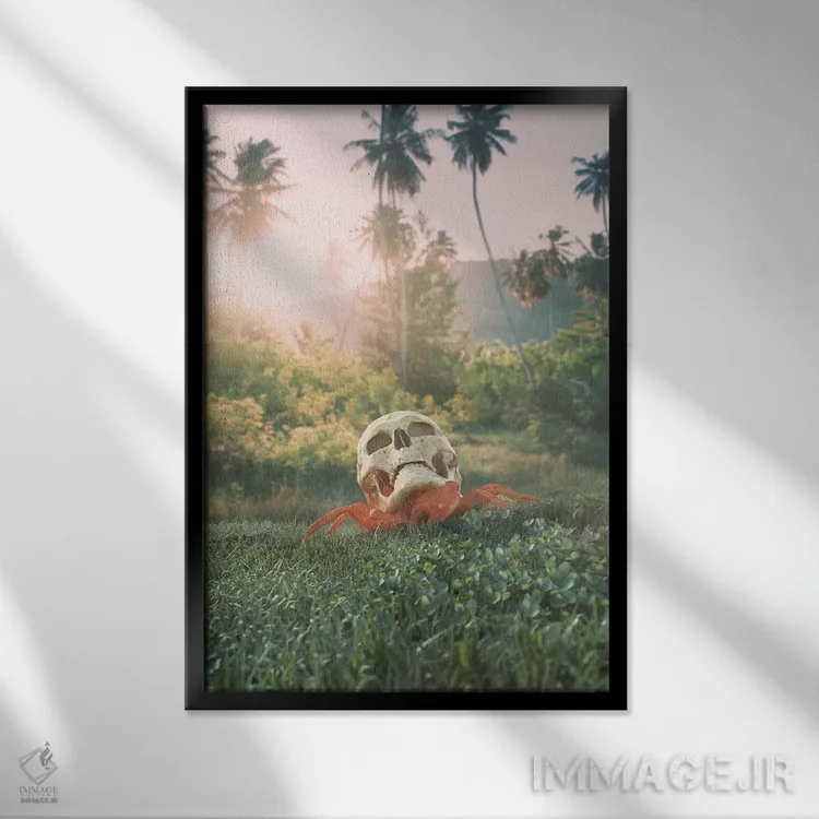 تابلو دکوراتیو خانه جدید اثر اوگنی سولویف - نمای قابدار مشکی