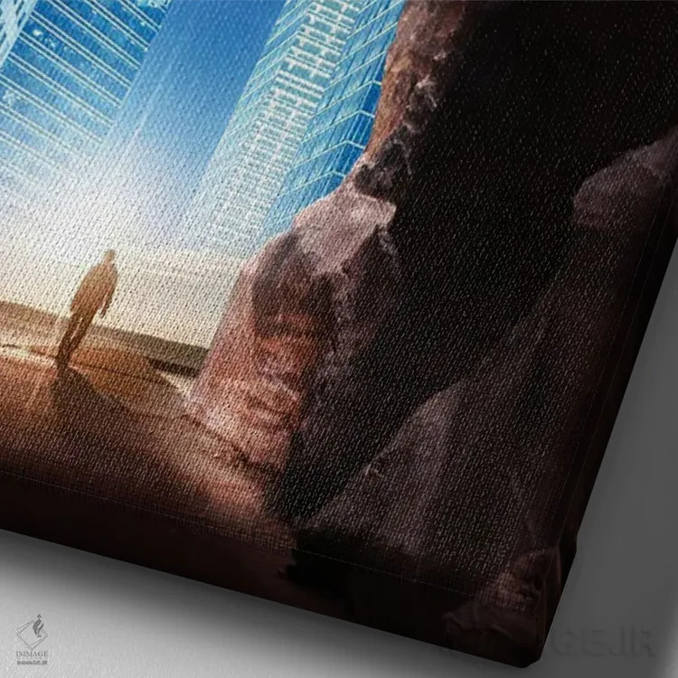 تابلو دکوراتیو دروازه اثر اوگنی سولویف - نمای نزدیک بافت بوم