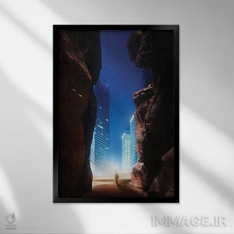 تابلو دکوراتیو دروازه اثر اوگنی سولویف - نمای قابدار مشکی