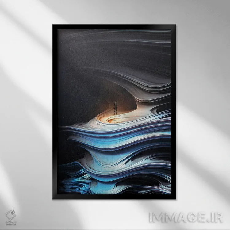 تابلو دکوراتیو تریوم اثر اوگنی سولویف - نمای قابدار مشکی