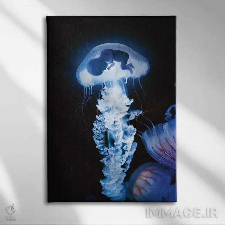 تابلو دکوراتیو جنین اثر اوگنی سولویف - نمای روبهرو روی دیوار