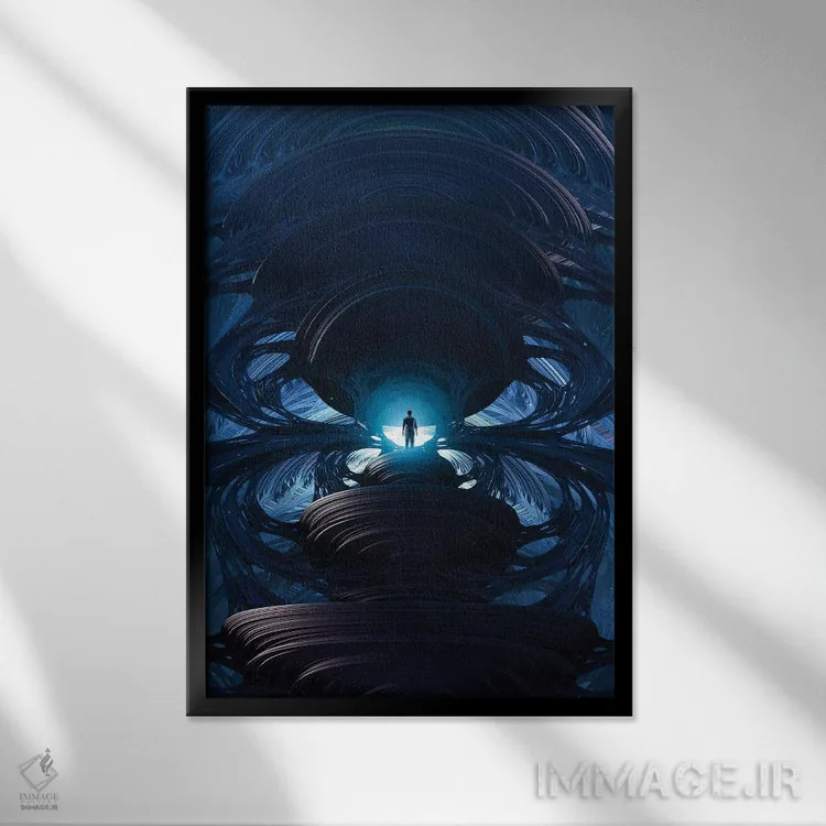 تابلو دکوراتیو بکسیل اثر اوگنی سولویف - نمای قابدار مشکی