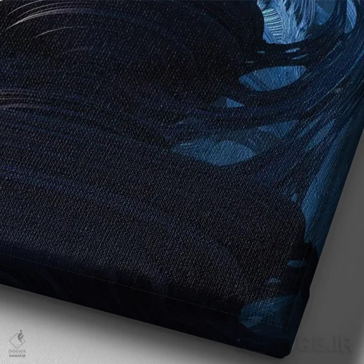 تابلو دکوراتیو بکسیل اثر اوگنی سولویف - نمای نزدیک بافت بوم