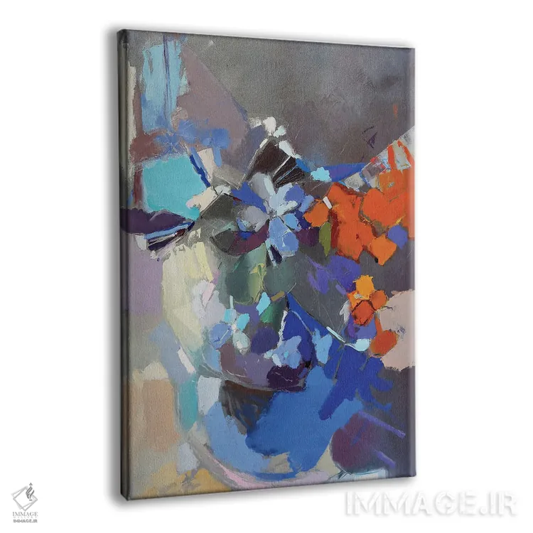 تابلو انتزاعی اتود ۴ اثر النا شرایبمن - نمای پرسپکتیو محصول