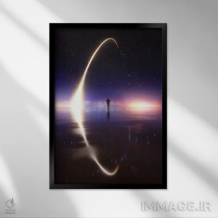 تابلو دکوراتیو خلیج موشکی اثر اوگنی سولویف - نمای قابدار مشکی