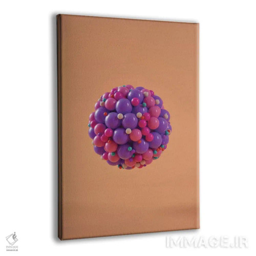 تابلو انتزاعی چیدمان استودیوی رنگ ها اثر اوگنی سولویف - نمای پرسپکتیو محصول