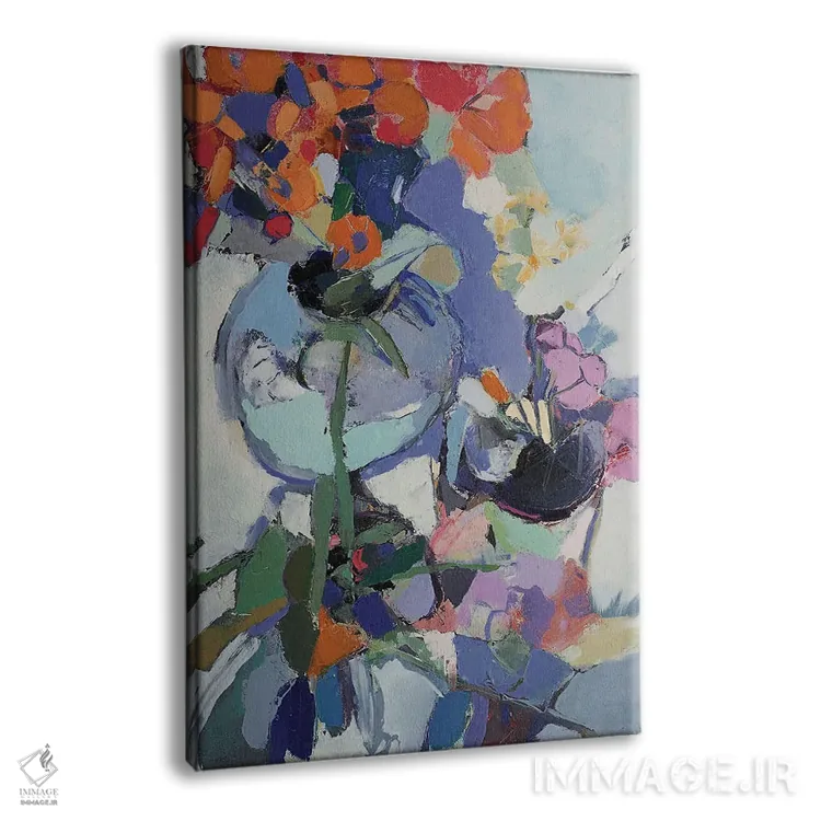 تابلو انتزاعی اتود ۵ اثر النا شرایبمن - نمای پرسپکتیو محصول