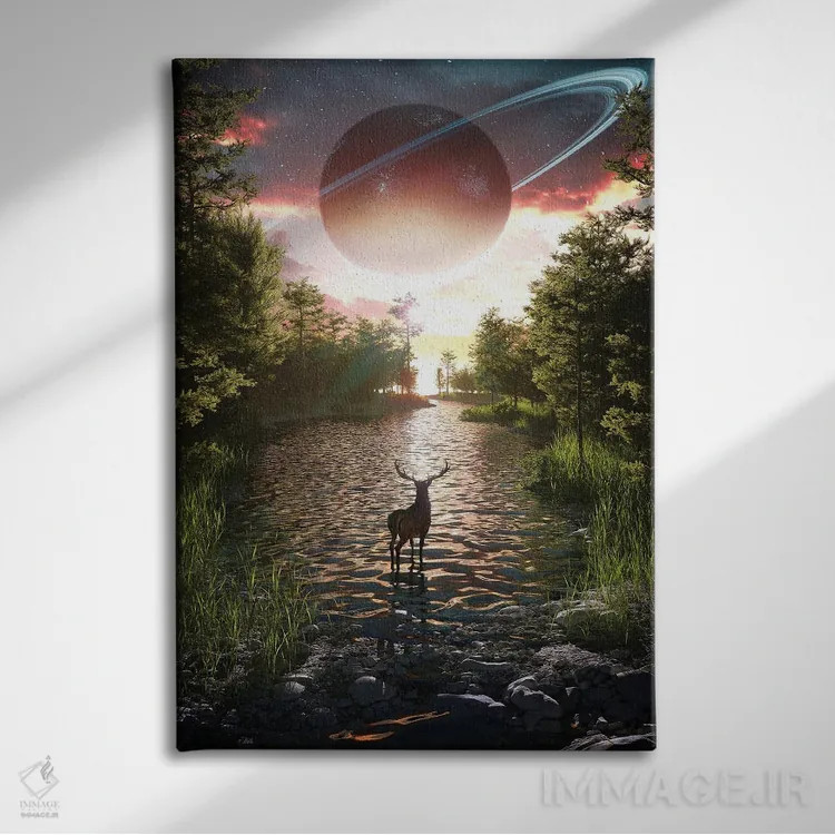 تابلو دکوراتیو سینیا اثر اوگنی سولویف - نمای روبهرو روی دیوار