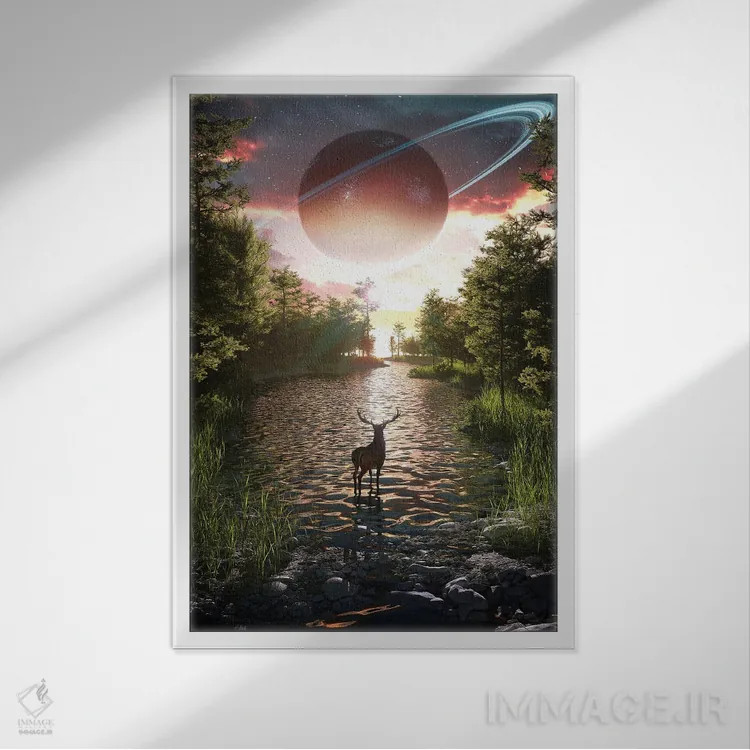 تابلو دکوراتیو سینیا اثر اوگنی سولویف - نمای قابدار سفید