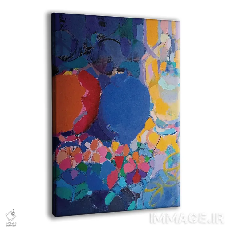 تابلو انتزاعی سبوی قرمز اثر النا شرایبمن - نمای پرسپکتیو محصول