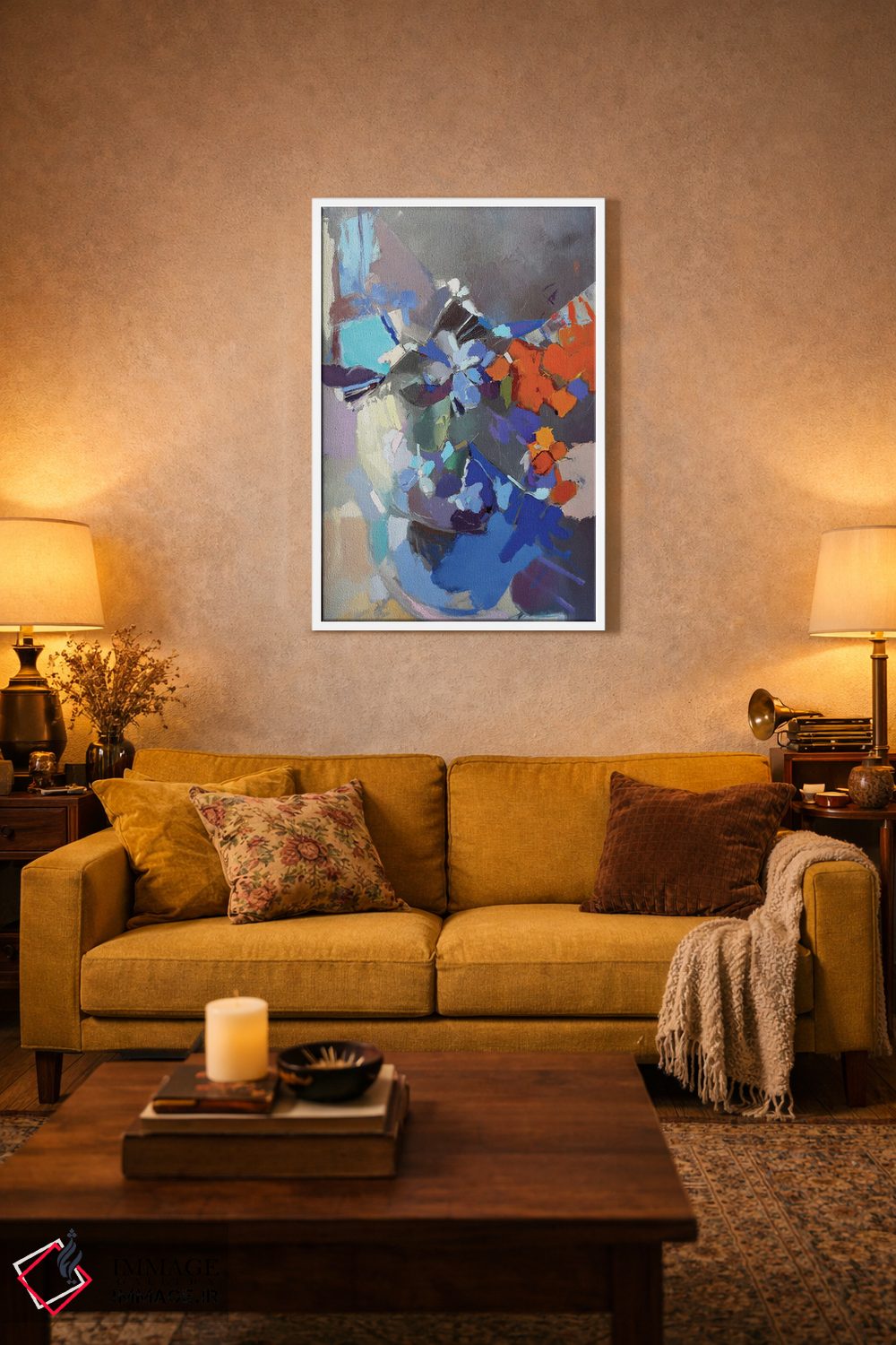 تابلو انتزاعی اتود ۴ اثر النا شرایبمن - D2W