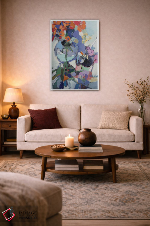 تابلو انتزاعی اتود ۵ اثر النا شرایبمن - D2W