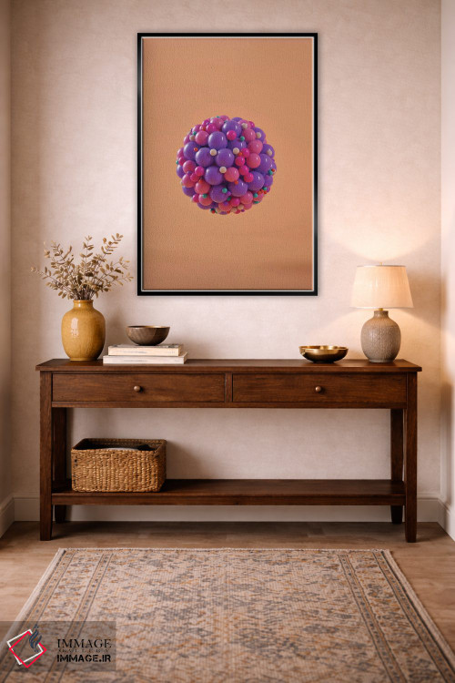 تابلو انتزاعی چیدمان استودیوی رنگ ها اثر اوگنی سولویف - D4B