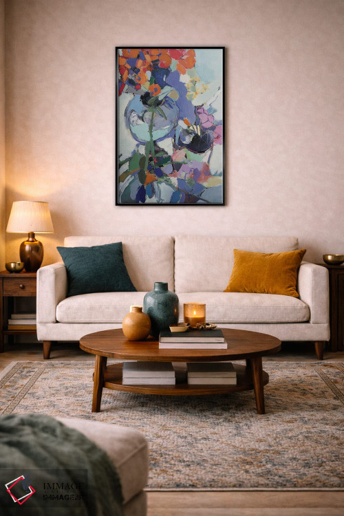 تابلو انتزاعی اتود ۵ اثر النا شرایبمن - D4B