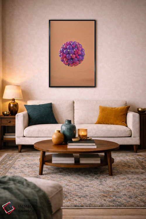 تابلو انتزاعی چیدمان استودیوی رنگ ها اثر اوگنی سولویف - D5B